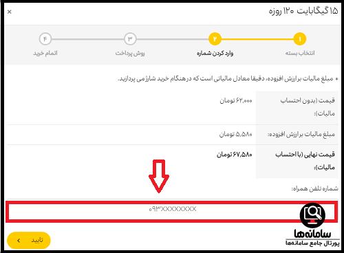 خرید شارژ اینترنت ایرانسل